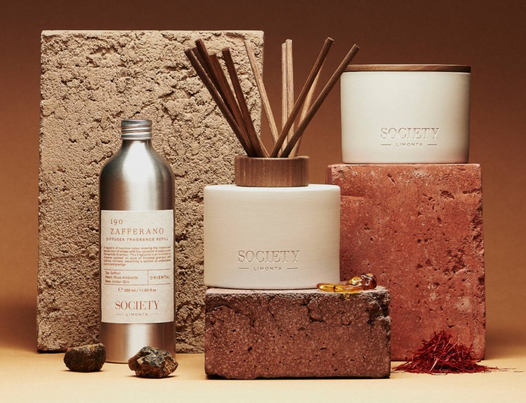 Fragranze per ambienti firmate Society Limonta.